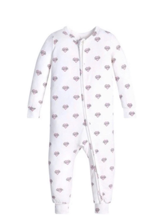 SKIMS Other - SKIMS Sleep Baby Onesie - Marble Heart Banner (multi sizes)